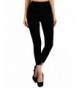 Tummy Waist Cropped Leggings Black