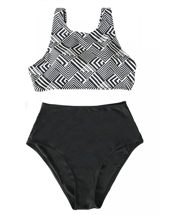 Cupshe Fashion Abstract Waisted Swimwear