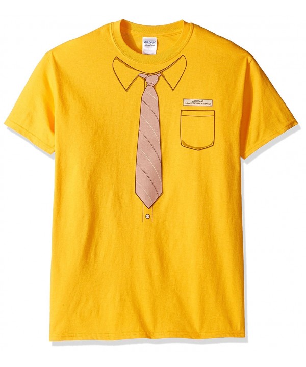 T Line Graphic T Shirt Mustard X Large