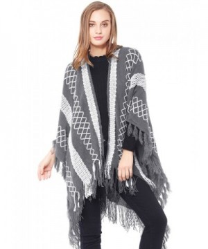 ZLYC Embroidery Knitted Blanket Cardigans