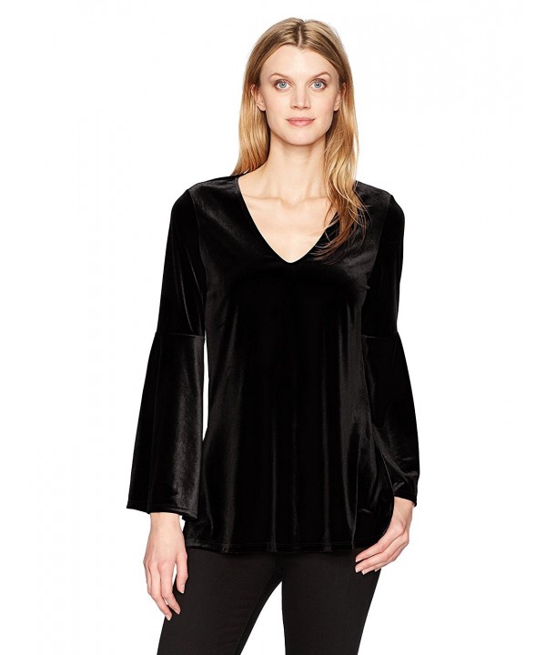 Karen Kane Womens Velvet Sleeve