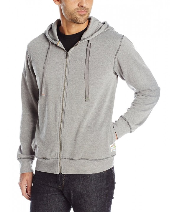 Men's Full Zip Hoodie-MV Original - Steel Grey - C212B8JPVNJ