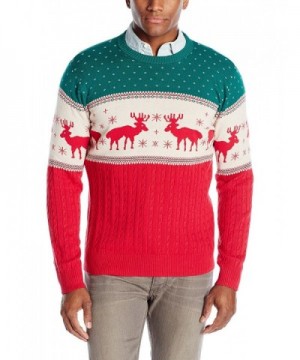 Alex Stevens Reindeer Sweater Green