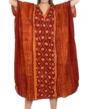 Leela Beachwear Casual Caftan Orange