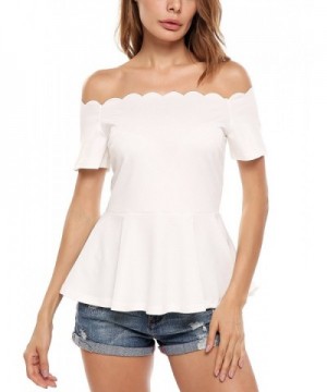 Zeagoo Sleeve Bodycon Off Shoulder Peplum