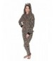 Sleep Womens Fleece Leopard Natural