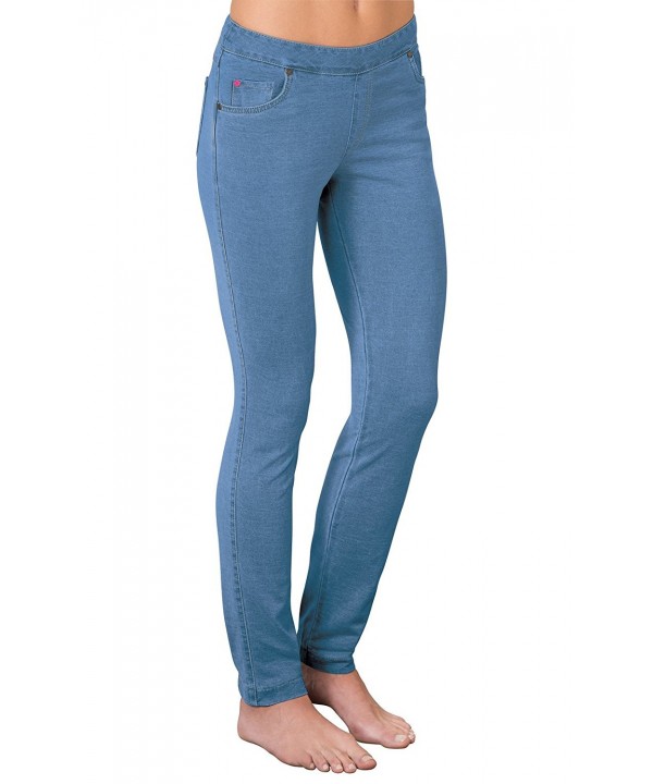 PajamaJeans Womens Skinny Stretch Bermuda