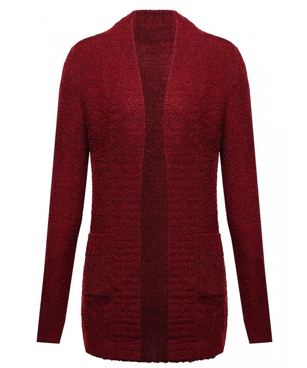 Ladies Code Boucle Cardigan Pockets