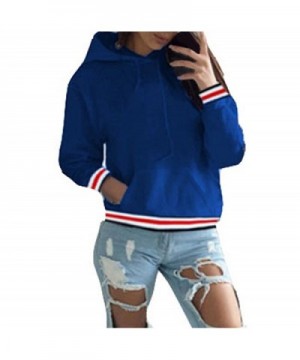 Pullover Hoodies Outerwear Striped Sweatshirt