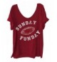 Letter Printed Shoulder Football T Shirt