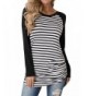 Inorin Womens Casual Cotton Striped