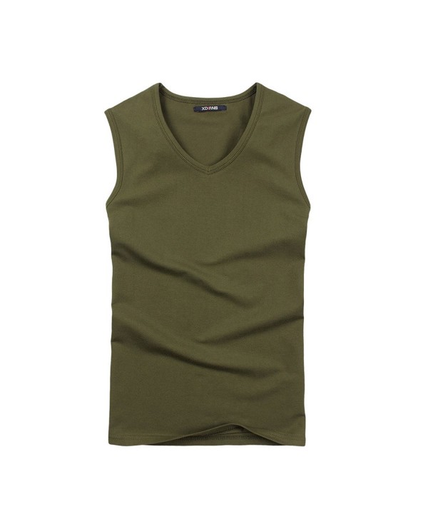 Men's A-Shirt - Army Green - CQ11TY6N82F