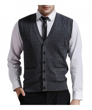 Zicac Jacquard Rhombus Knitwear Waistcoat