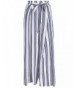 Simplee Elegant Striped Waisted Belted