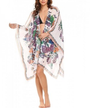 Soteer Chiffon Floral Kimono Cardigan