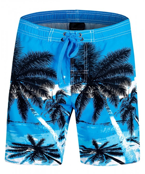 ELETOP Trunks Pockets Tropical Coconut