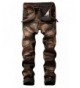 Mens Fashion Tie dyed Jeans Brown