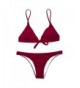 Stripsky Padded Bikini Swimsuit WineRed XXL