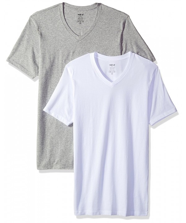 Naked Stretch Cotton T Shirt Heather