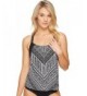 Jantzen Womens Crossing Layered Tankini