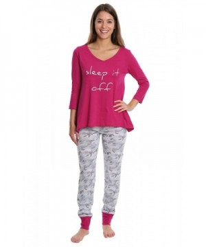 WallFlower Womens Sleepwear Sleeve Jogger