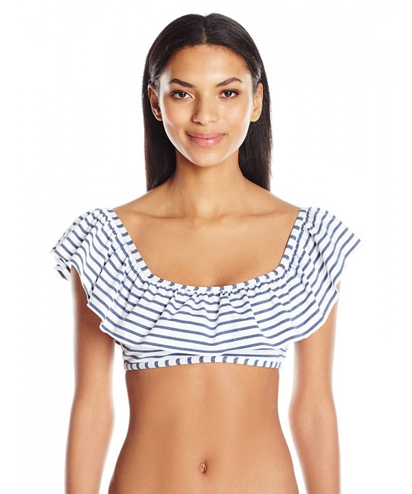 Splendid Womens Chambray Shoulder Bandeau