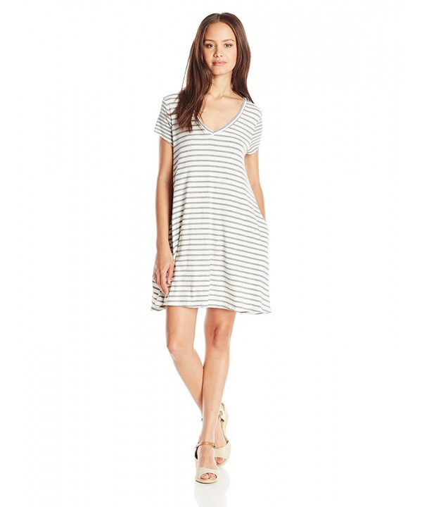 Trixxi Juniors Striped Shift Charcoal