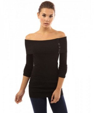 PattyBoutik Womens Shoulder Sleeve Sweater