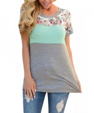 Itsmode Summer Sleeve Casual Blouses