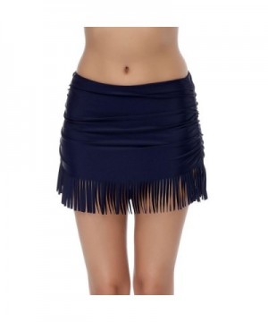 SELUXU Womens Shirred Skirted Tassels