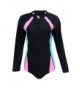 Womens Sleeve Piece Zipper Swimwear