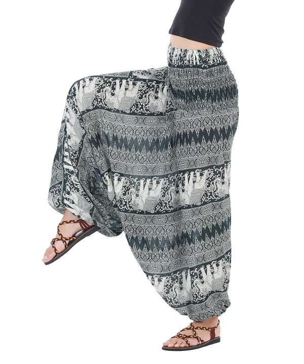 CandyHusky Hippie Elastic Jumpsuit Elephant