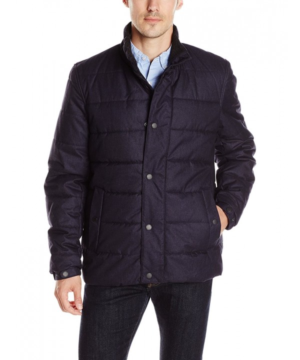 Nautica Mens Brushed Herringbone Jacket