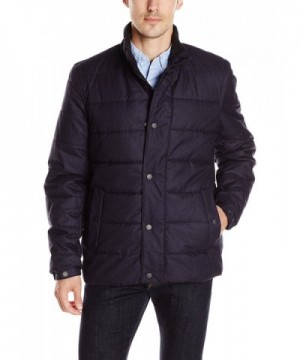 Men's Brushed Herringbone Jacket - Navy - CP12K01HOT5