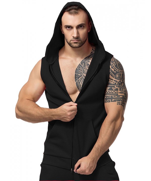 Simbama Hooded Bodybuilding Sleeveless Hoodies