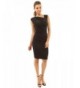 PattyBoutik Womens Asymmetrical Pleated Sheath