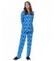 Like2Sea Fleece Pajamas Women Button Down