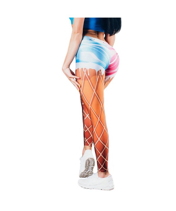 Itopfox Womens Digital Print Leggings