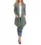 Womens Sleeve Irregular Cardigan Pockets