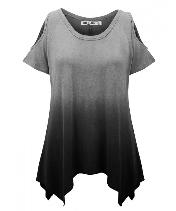 WT1093 Womens Ombre Sleeve Shoulder