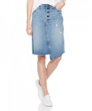 HALE Womens Tomi Button Skirt