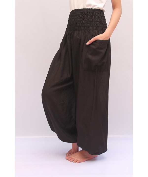 Harem Pant Yoga Bohos Extra Size For Men & Women Elastic Waist smocks ...