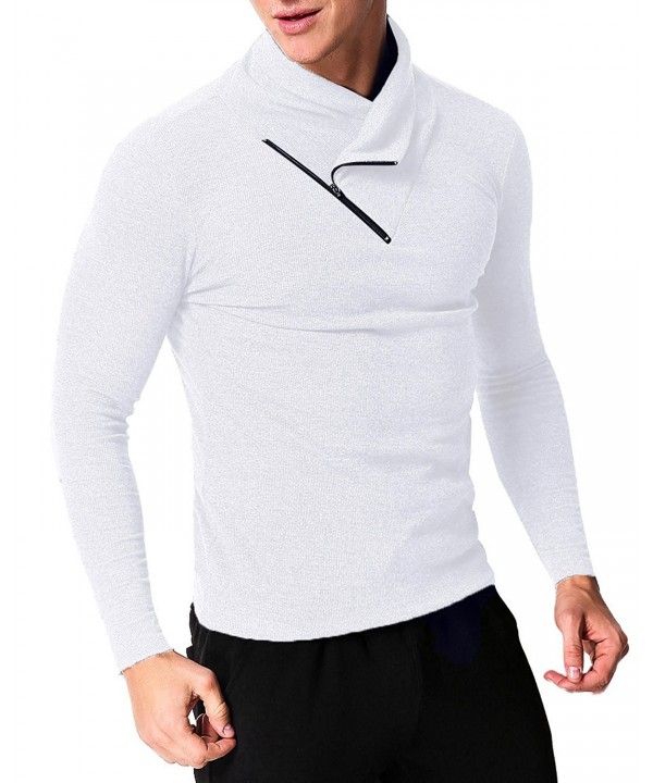 MODCHOK Sleeve Pullovers Turtleneck Sweaters