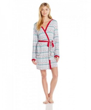 Peanuts Womens Short Knit Robe