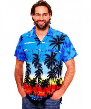 Funky Hawaiian Shirt Beach blue