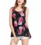 Allegra Womens Floral Prints Scoop