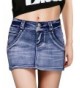 DELUXSEY Casual Pockets Denim Skirts