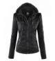 WJC663 Womens Removable Hoodie Motorcyle