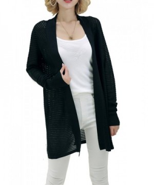 Vensmile Womens Sleeve Translucent Cardigans