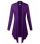 BIADANI Womens Sleeve Cardigan Purple